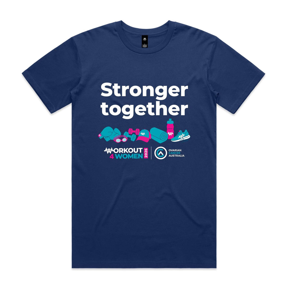 Workout 4 Women Stronger Together Unisex Tee - Cobalt
