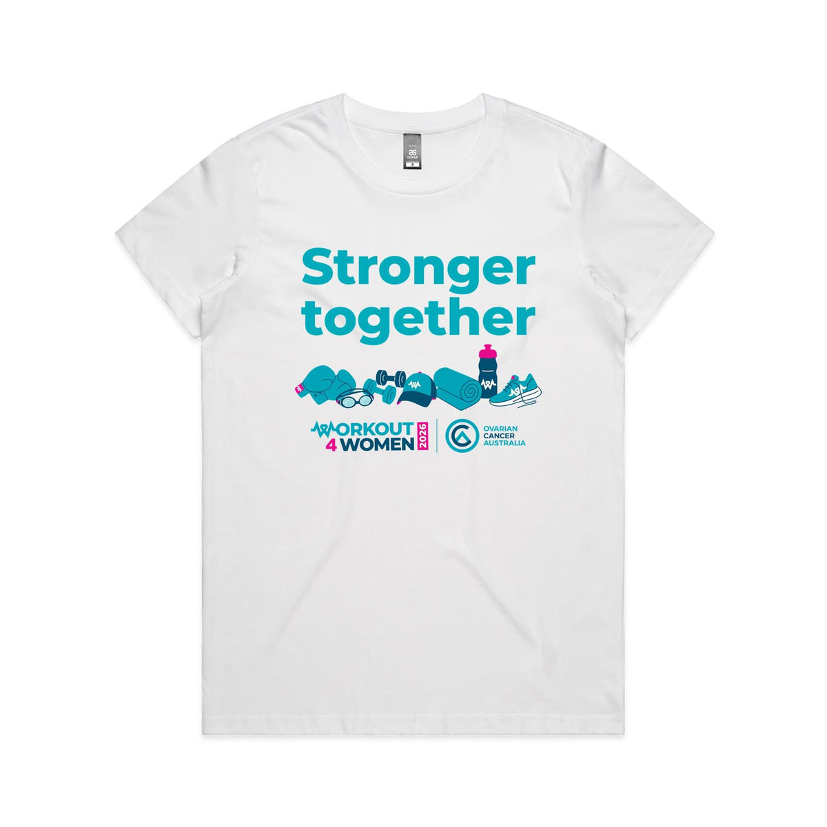 Workout 4 Women Stronger Together Women's Tee - White